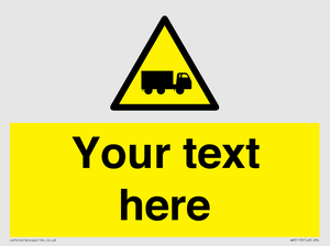 Custom Lorry Hazard Sign